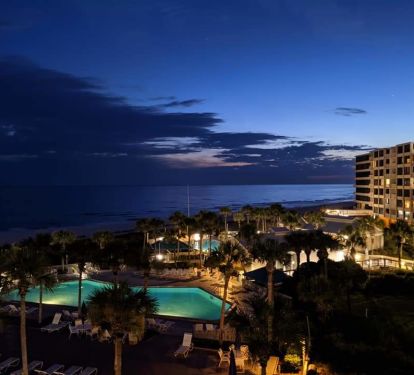 Night time in paradise