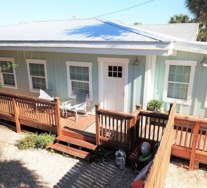 There's a Courtyard off the Porch for Grilling and Play...