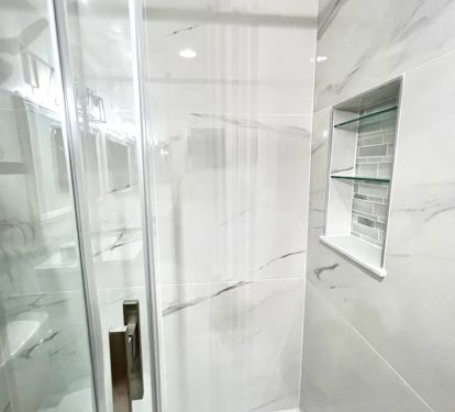 Beautiful, Remodeled Walk-in Shower