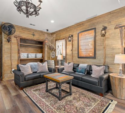 Sitting area, Wall Mounted Oscillating Fan to put the wind in your sail.