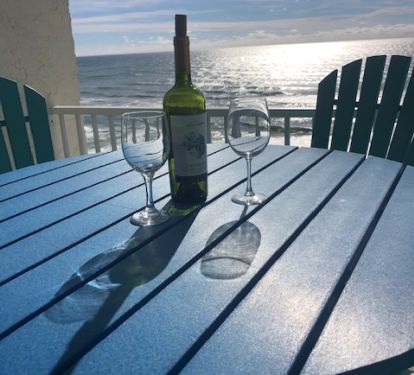 Relaxing way to end your day with a sunset view and sound of the ocean