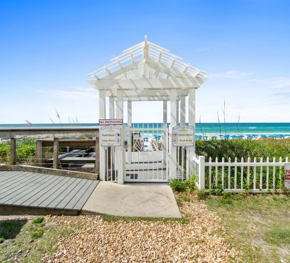 Private gated beach walk off your patio &amp; your 20 steps away from the sugar sand