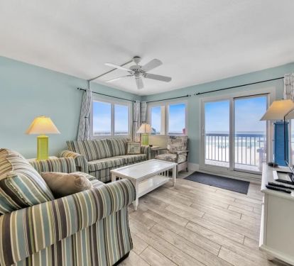 Living Room with ocean views