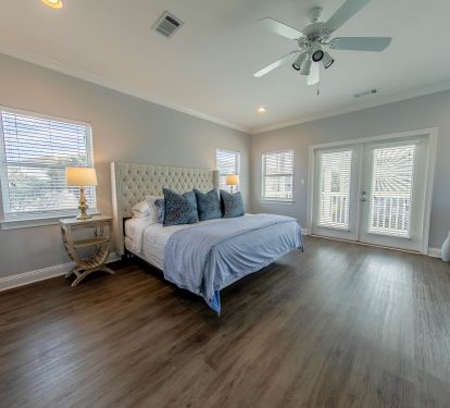 King Bedroom 4 Balcony off bedroom- Smart TV
