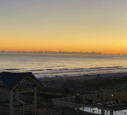sunset from the patio