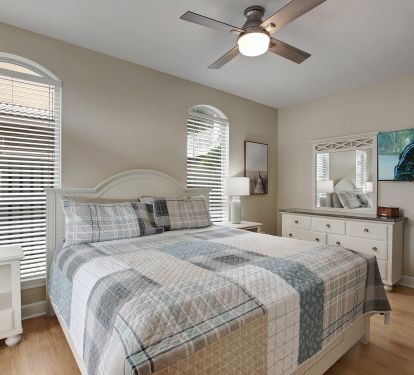 1st Floor King Bedroom with en suite bathroom, private porch and walk-in closet