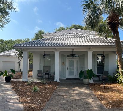 New driveway, new roof, new patio furniture, new landscape