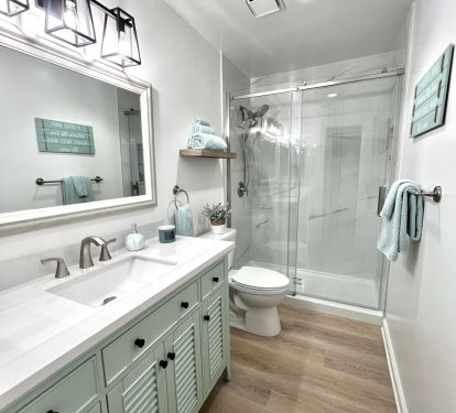Upgraded, Spacious Bathroom with Walk-in Shower