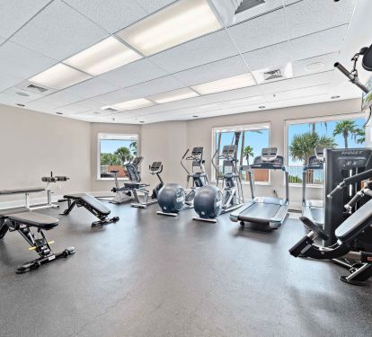 Super Clean Fitness Center With Free Weights, Treadmills, Stationary Bikes