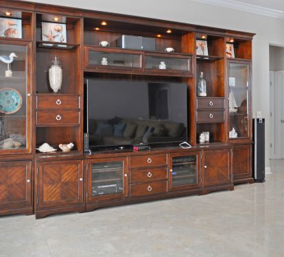 Enjoy a movie night on your large screen tv with surround sound