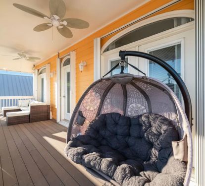 Comfortable seating in balcony