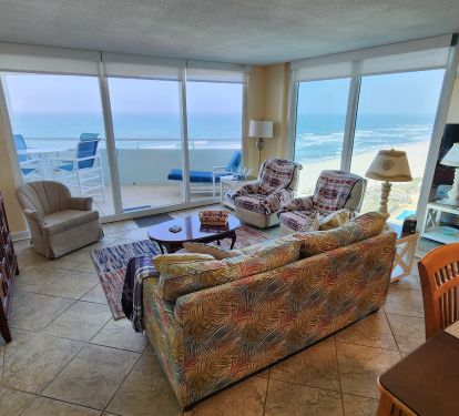 Living area with a view from Perdido Sun Condo 906