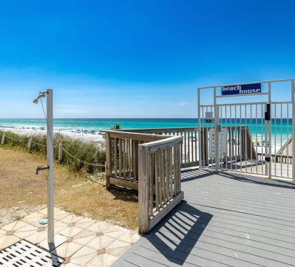 Easy beach access just out back!