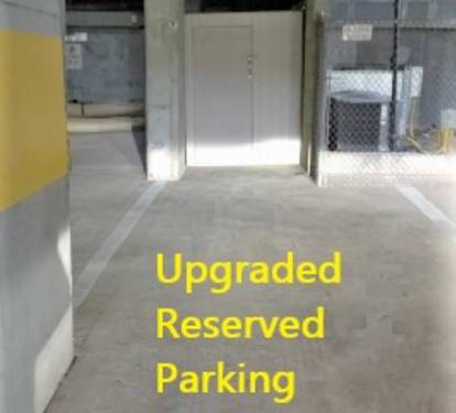 Each stay includes an upgraded reserved parking space!