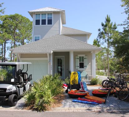6 Seat Golf Cart, 6 Bikes, Boogie Boards, Child Bike Carrier, Wagon And More!