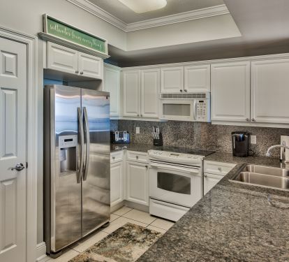 Our kitchen is a great place to cook a meal or just share a snack!