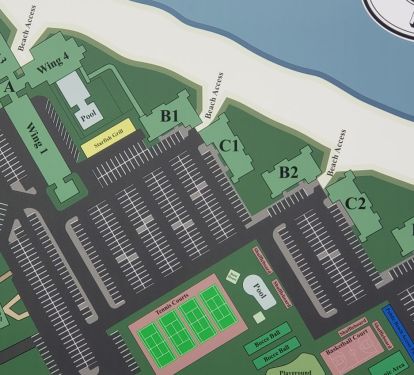 Map of Pinnacle Port grounds.