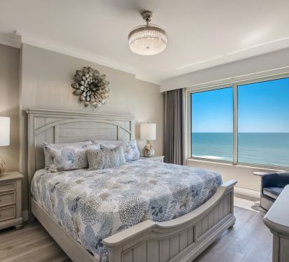 Master Bedroom with a Gulf View
