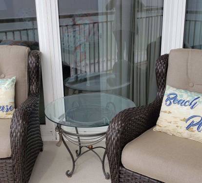 Enjoy sitting outside watching for dolphins 