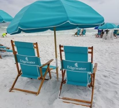 Private beach with free beach service and 2 chairs and umbrella ( seasonal )