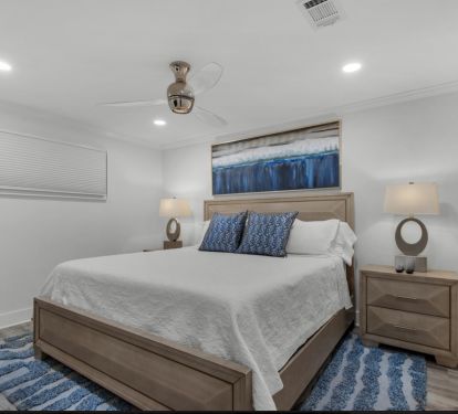 King bed master suite