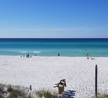 Our beach! Restrooms, showers and it is handicap accessible.