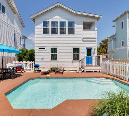 Relax poolside or enjoy a refreshing dip in the private pool.
