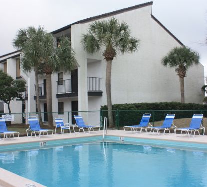 Heated Pool just steps from Condo.