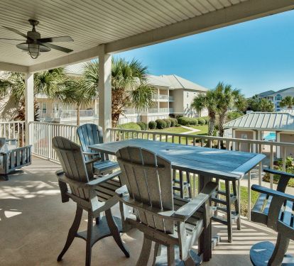 View of the Gulf and Pool from the balcony