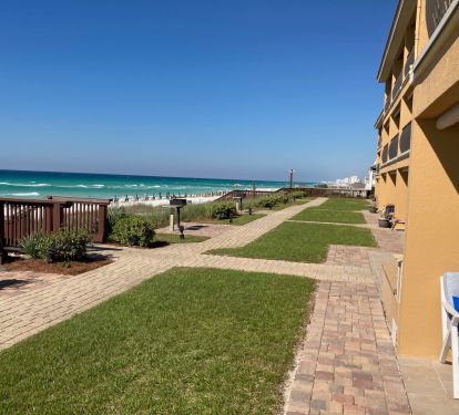 Looking west down the beach