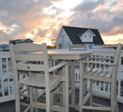 Spectacular sunsets over the Sound from the back deck