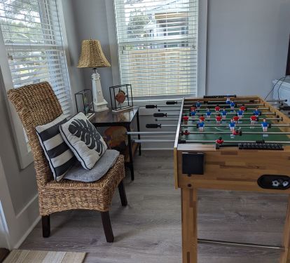 Foosball in the game area