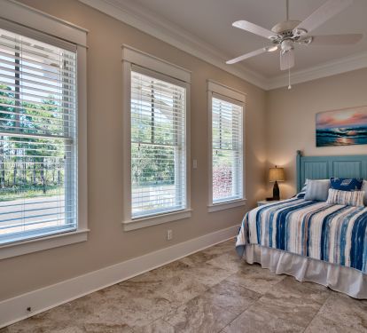 Main Floor King Bedroom with attached shared full bathroom