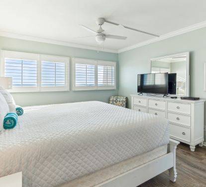 views of the Gulf from the master bedroom