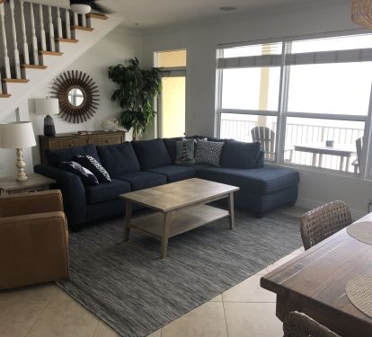 Newly redecorated and furnished living room