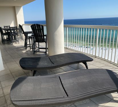 Dining Table w 6 chairs, 2 Adirondack Chairs w small table &amp; 2 lounge chairs