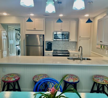 Modern, fully equipped kitchen. 