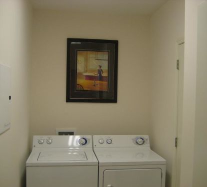 Laundry Room with full size Washer &amp; Dryer