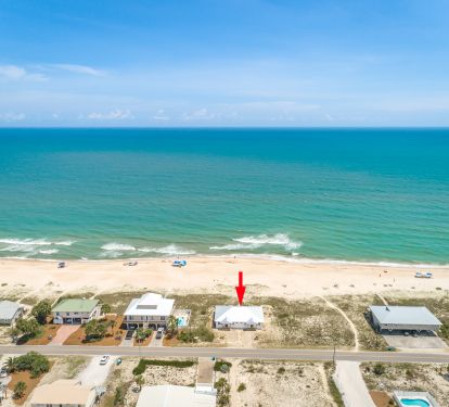 Beach front location