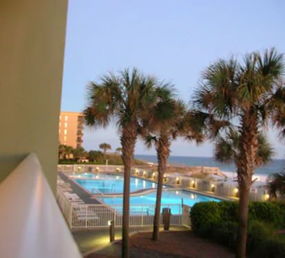 View of the Pool from the Balcony