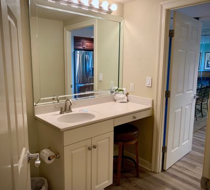 Shower Bathroom #3 with Vanity off Main Living Hall &amp; Bedroom #3