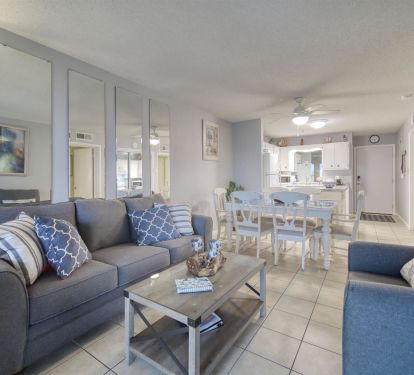 Living room, Dining area and Kitchen