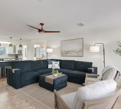 Open concept, easy to keep everyone together!