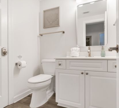 Half bath off main hallway