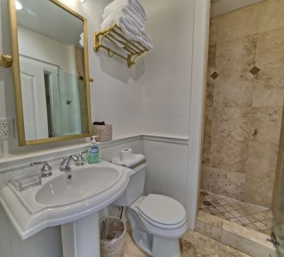 First Floor Bathroom w/ walkin shower!