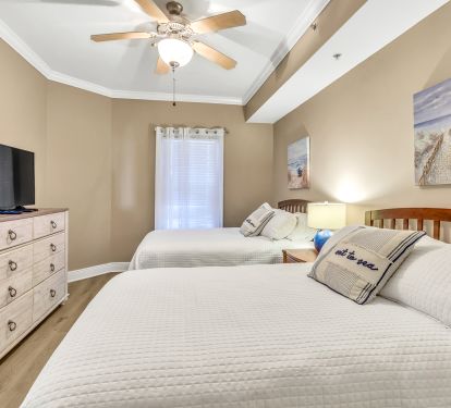 Two full beds with shared en suite 