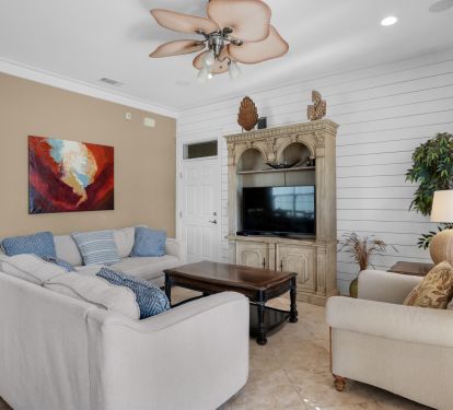 Relax in the main floor living area.