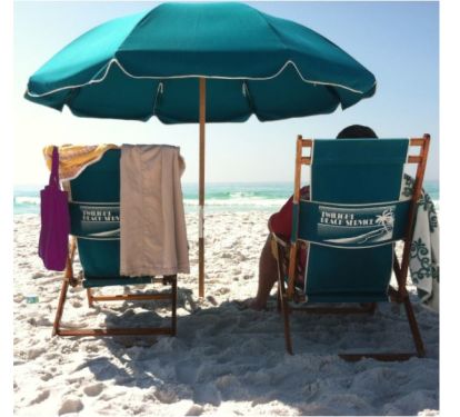 We provide a beach set up in season!