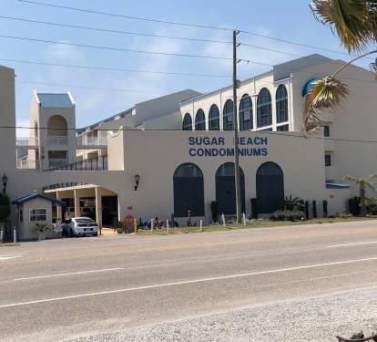 front of complex