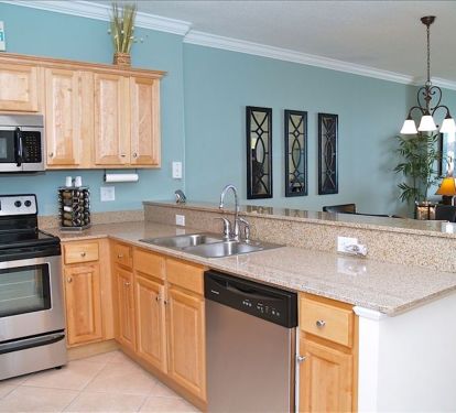 Fully stocked kitchen